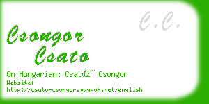 csongor csato business card