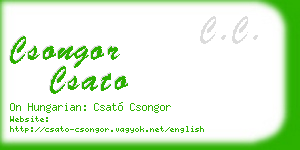 csongor csato business card